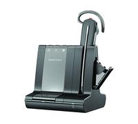 POLY Savi 8245 Microsoft Teams Certified DECT 1880-1900 MHz USB-A Headset +D400 AURICOLARI, Nero