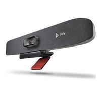 Poly Studio R30 - Sistema di videoconferenza 4K (Plantronics)-Camera, microfono e barra altoparlanti per piccole sale-Tracciamento del presentatore, NoiseBlockAI, inquadramento degli altoparlanti