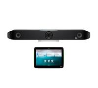 Poly Studio X52 & TC10 Touch Controller - Kit per videoconferenza con montaggio a parete, cattura UHD 4K, zoom 5x, FOV 95°, schermo da 10" (1280x800), doppio altoparlante, blocco del rumore