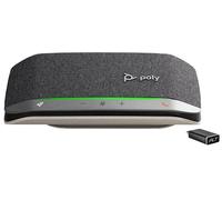 Poly Sync 20+, Vivavoce per Conferenze Senza Filo, Connessione Bluetooth 5.1, USB-A e USB-C, Audio Riduzione Rumore ed Eco, Autonomia 20 Ore, Adatto per Teams, Compatibile con Windows e macOS, Nero