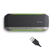 Poly - Sync 40 MS Altoparlante portatile con microfono, connessione USB-A e Bluetooth ottimizzato per Teams: ideale per sale riunioni piccole