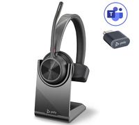 POLY - AUDIO - POLY Voyager 4310 UC Auricolare Wireless A Padiglione Ufficio USB tipo-C Bluetooth Base di ricarica Nero - SPEDIZIONE GRATUITA