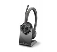 POLY Voyager 4320 UC Auricolare Wireless A Padiglione Ufficio USB tipo-C Bluetooth Base di ricarica Nero (Voyager 4320 UC V4320