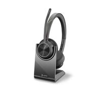 POLY Voyager 4320 UC Auricolare Wireless A Padiglione Ufficio USB tipo-C Bluetooth Base di ricarica Nero