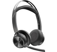 POLY Voyager Focus 2 Microsoft Teams Certified USB-C-C Headset USB-C/A Adapter Charging Stand
