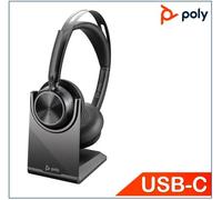 POLY Voyager Focus2 UC VFOCUS2-C BT700U SB-C Cuffie Bluetooth Con Supporto