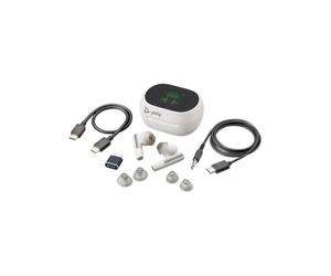 Poly Voyager Free 60+ UC USB-C White + Custodia Touch Nuove cuffie wireless professionali appositamente progettate per i lavoratori ibridi.