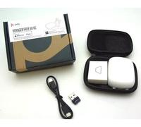 Poly Voyager Gratis 60 UC Ms W/ BT 700 Usb-A Bluetooth Earbuds Bianco Viaggio/F