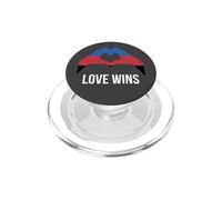 Polyamory Flag L'amore vince il cuore Poliamoroso PopSockets PopGrip per MagSafe