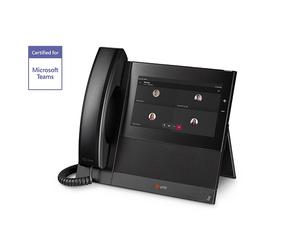 Polycom CCX600 MS Teams/Skype For Business Telefono professionale con touch screen intuitivo da 7'', pulsante ottimizzato per Microsoft, ideale per