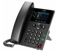 POLY 250 telefono IP Nero 4 linee LCD