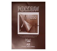 Polydraw - Blocco di carta opaca trasparente per ricalcare, formato A2, 0,050 mm
