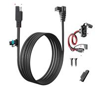 PolyEnergy Cavo per frigorifero per auto SAE Quick Connect 14 AWG, fusibile integrato con spina di sicurezza, compatibile con frigorifero portatile Alpicool/BougeRV/Dometic/Setpower/12 Volt