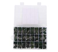 Polyester Film Capacitor Kit 700pcs 24 Kinds Green Electronic Components Assortment for DIY Projects and Electronic Equipment DC 100V 0.22NF