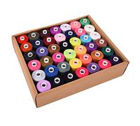 Polyester Sewing Threads Set, 1000 Yards Length, 42 Vibrant Colors, Ideal for Household DIY Embroidery Projects, Durable and Efficient, Compatible with Most Sewing Machines