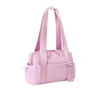 Polyester Versatile Shoulder Bag With Dry Wet Separation For Convenient Storage Sports Fitness Bag Black(Pink)