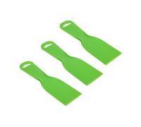 Polyfilla - 3 spatole per stucco in plastica: 5,1 cm, verde, flessibile, per pittura a secco e pareti, strumento per nastrare, spalmare e rattoppare