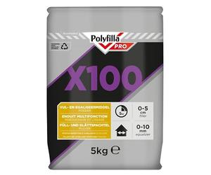 Polyfilla Pro X100 Stucco Riempitivo e Rasante per Interno, in Polvere 5 kg