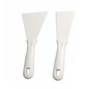 Polyfilla - Set di 2 raschietti in plastica, 70 mm/100 mm, raschietto flessibile per pittura a secco e parete, strumento Polyfilla per nastrare (WT)