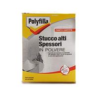 POLYFILLA STUCCO ALTI SPESSORI, per Interno ed Esterno, riempie il muro in profondità fino 10cm con una sola apllicazione, intonaco calcestruzzo e cemento,in POLVERE, GRIGIO CHIARO 1KG