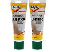 POLYFILLA STUCCO ELASTICO per muro Interno e Esterno, Flessibile e Resistente alle Dilatazioni per per crepe vive su qualsiasi supporto muro cemento legno metallo plastica, in PASTA, BIANCO 330 GR