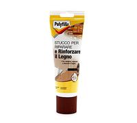 POLYFILLA STUCCO PER LEGNO, Ripara e rinforza il legno, Riempitivo per Interno ed Esterno, in Pasta GRIGIO CHIARO 330 GR