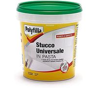 POLYFILLA STUCCO UNIVERSALE per muro Interno ed Esterno, Pronto Uso, per riempire calcestruzzo intonaco cemento, in PASTA, BIANCO 1KG