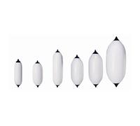 Polyform F-10 WHITE Serie F Barca FENDER Gonfiabile 18.5 " x50 " Doppio Eye