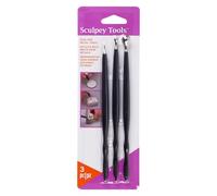 Polyform PRODEC-Set di 3 Utensili per Pasta modellabile, Metallo, Nero, 24 x 8 cm