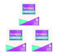 Polyform S302 - 010 sculpey-3 Polymer Clay, 56,7 Gram, Traslucido (Confezione da 3)