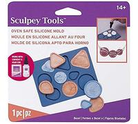 Polyform Sculpey Bakeable Bezel Stampo in Silicone, Divers, 16 x11 cm, (APM8-80)