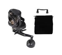PolyGen Baitcast Fishing Reel with Adjustable Magnetic Brake, 12 Settings, Robust Internal Drive System, and an Aluminium Alloy Baitcaster Reel Body