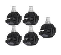 PolyGen Confezione da 5 morsetti perforanti anti-pelatura 1KV per linea principale da 16-95 mm², sdoppiatore cavo ad alta bassa tensione per cavi Cu/Al e connessioni di servizio (JJC-1)