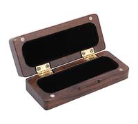 PolyGen Custodia per bocchino per sax superficie liscia per vari bocchini Custodia per bocchino in legno massello leggero Accessori per strumenti musicali (Black Walnut)