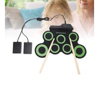 PolyGen Kit di batteria elettronica per principianti con pedali e simulazione realistica del pedale per l'educazione musicale domestica incoraggia la coordinazione di mani e