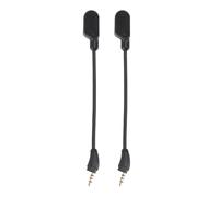 PolyGen microfono staccabile da 3,5 mm con spina placcata oro per un suono chiaro, asta pieghevole con cancellazione del rumore compatibile con cuffie da gioco cablate Cloud III