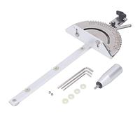 PolyGen Miter Gauge Assembly with 60 Degree Adjustable Angle, Stainless Steel and Aluminum Alloy, Miter Gauge for Table Saws and Band Saws