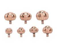 PolyGen Parti per corona di orologio oro rosa, 7 pezzi, da 4.0mm a 7.0mm | Sette misure assortite da 4,0 mm a 7,0 mm, lega leggera di oro rosa, accessori essenziali per la riparazione di orologi.