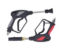 PolyGen Pistola per idropulitrice ad Alta Pressione 5000 PSI 40 l/min con Teste per Pistola ad Acqua e Schiuma, Set di Pistole per Lavaggio Auto con Ingresso M22 da 14 mm e Giunto (Connettore Punta