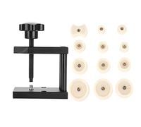 PolyGen Pressa per cristalli per orologi per uso professionale, una pressa per fondello di orologi a vite con 12 matrici in nylon assortite, parte di un kit completo di