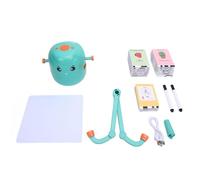 PolyGen Robot da Disegno Automatico con Carte con Batteria Ricaricabile per Educazione Artistica per Bambini, Stimola l'immaginazione, Robot di Pittura Educativo in ABS (Verde chiaro)