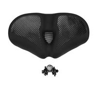 PolyGen Sedile per Bici Ammortizzante con Doppie Sfere di Sospensione per Biciclette Elettriche e Pieghevoli Guida Stabile su Qualsiasi Terreno Comodo Sedile per Bici Oversize in (Nera)