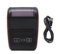 PolyGen Stampante per ricevute portatile 58 mm con batteria da 1500 mAh, stampante termica Bluetooth 5.0 per codici a barre 1D e 2D per negozi di abbigliamento e POS mobile