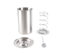 PolyGen Stove Top Caldaia per Prosciutto in Acciaio 304 per Uso, un Prosciutto in Acciaio Inossidabile che è anche una Pressa per Carne Fatta in Casa con Termometro per