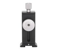 PolyGen Supporto per treppiede per telefono supporto per accessorio Cold Shoe, si espande da 64 mm a 110 mm, doppi supporti a vite da 1/4 di pollice per orientamento