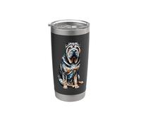 Polygon Art Chinese Shar-Pei Shar Pei Bicchiere termico in acciaio inox doppia parete