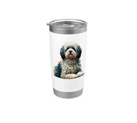 Polygon Art Coton de Tulear Bicchiere termico in acciaio inox doppia parete