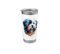 Polygon Art Coton de Tulear Bicchiere termico in acciaio inox doppia parete