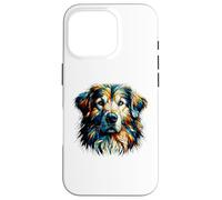 Polygon Art Golden Retriever GR Cane Goldie Custodia per iPhone 16 Pro