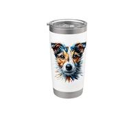 Polygon Art Jack Russell Terrier Jack Russells Bicchiere termico in acciaio inox doppia parete